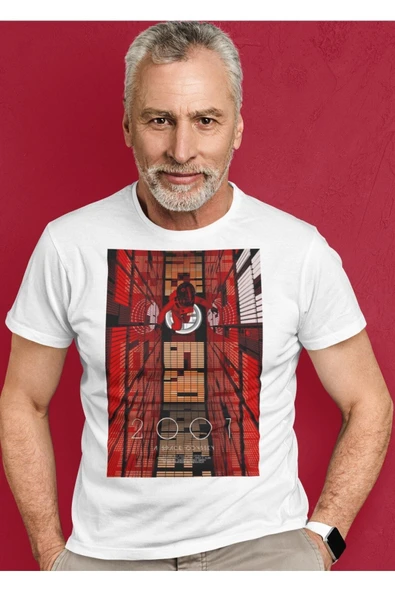 playbackmoda Owersize Film Afiş 2001 Tasarım Baskılı Tişört - Resim 2