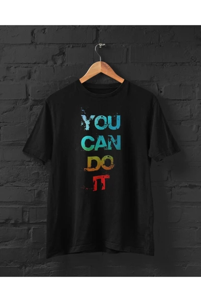 playbackmoda Owersize You Can Do It Yazı Baskılı Tişört ürün görseli