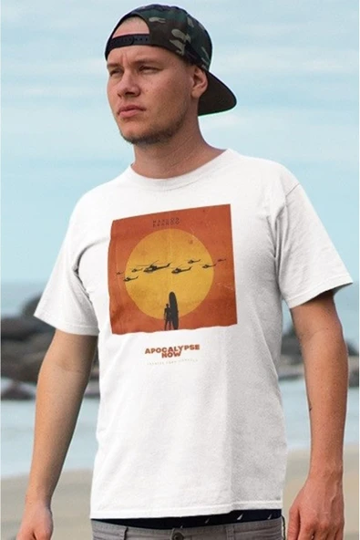 playbackmoda Owersize Film Afiş Apocalypse Now Tasarım Baskılı Tişört - Resim 2