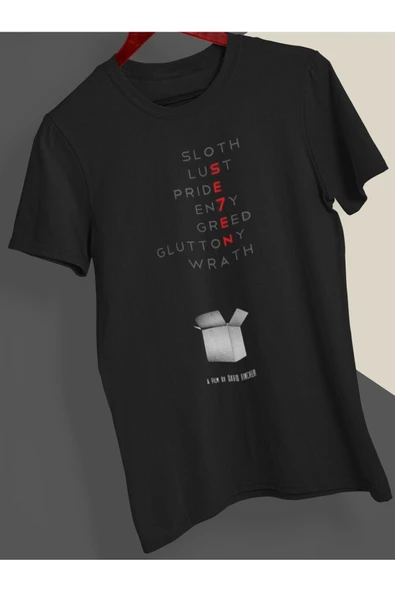 playbackmoda Owersize Film Afiş Seven Tasarım Baskılı Tişört ürün görseli