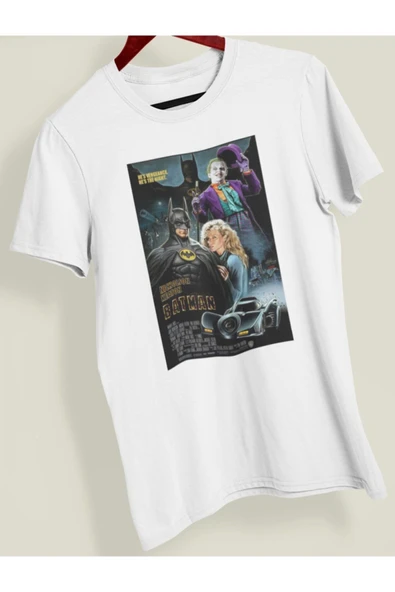 playbackmoda Owersize Film Afiş Batman Tasarım Baskılı Tişört - Resim 2