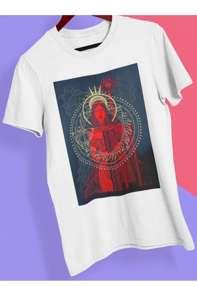 playbackmoda Owersize Tasarım Ilustrasyon Kadın Baskılı Tişört ürün görseli