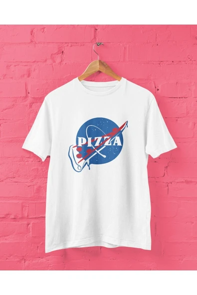playbackmoda Owersize Tasarım Uzay Nasa-pizza Baskılı Tişört ürün görseli