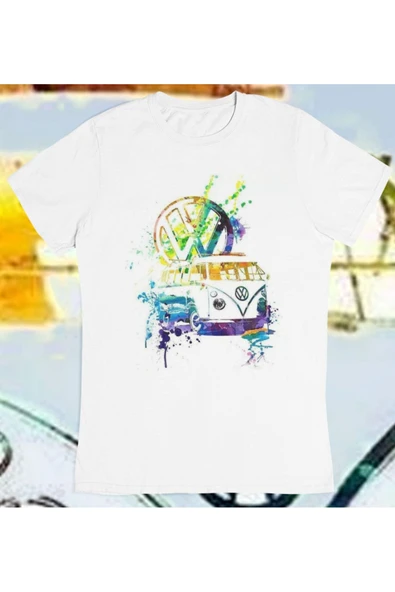 playbackmoda Owersize Volkswagen T1 Tasarım Baskılı Tişört ürün görseli