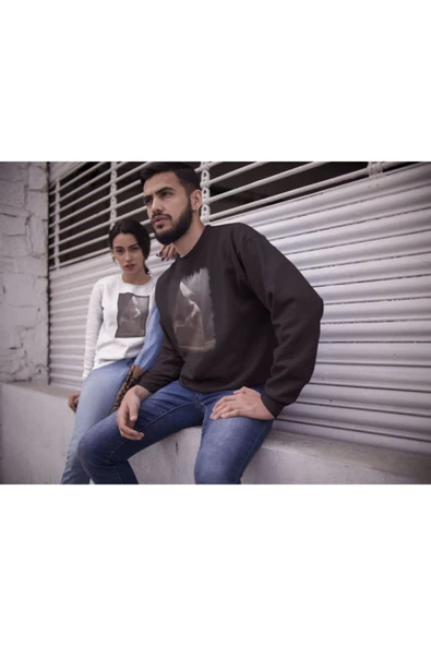 playbackmoda Akiki Tasarım Dijital Sanat Evrende Kim Var - Hangisi Sensin Ilüstrasyon 3 Sweatshirt - Resim 2