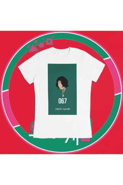 playbackmoda Owersize Squid Game Tasarım Baskılı Tişört ürün görseli