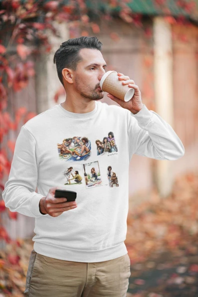 playbackmoda Akiki Tasarım Queen Grubu Benzersiz Ilüstrasyon Sweatshirt ürün görseli