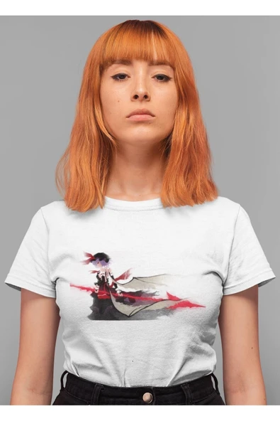 playbackmoda Owersize Kadın Ilüstrsyon Çizim Tasarım Baskılı Tişört ürün görseli