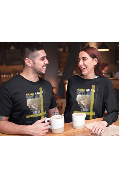playbackmoda Akiki Tasarım, Armin Arlert, Anime - Manga, Siyah Sweatshirt, L Beden - 2