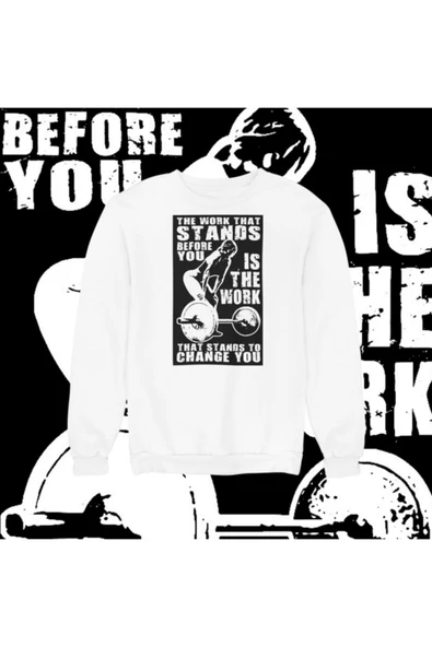 playbackmoda Akiki Tasarım Sportif Motivasyon Sıradaki Çalışma Seni Değiştirecek Olandır Sweatshirt ürün görseli