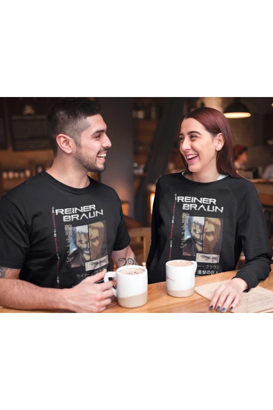 playbackmoda Akiki Tasarım, Reiner Braun, Anime - Manga, Siyah Sweatshirt, L Beden - Resim 2