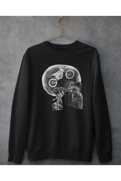 playbackmoda Akiki Tasarım Motorcu Düşüncesi Sweatshirt ürün görseli