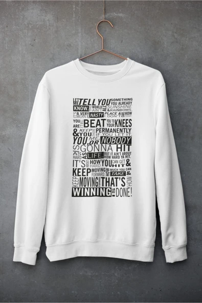 playbackmoda Akiki Tasarım Sportif Motivasyon - Kazanmanın Sırrı Sweatshirt