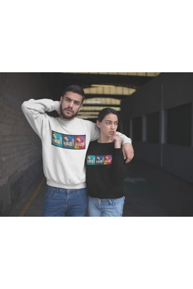 playbackmoda Akiki Tasarım Twitter - Facebook - Instagram Seç Bakalım Sweatshirt - 2