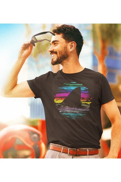 playbackmoda Owersize Balıkçılık Deniz Tasarım Baskılı Tişört - Resim 2