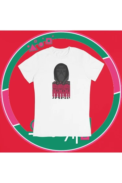 playbackmoda Owersize Squid Game Tasarım Baskılı Tshirt ürün görseli