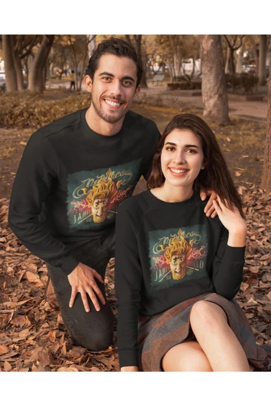 playbackmoda Akiki Tasarım - Eşsiz Metallica, James Hetfield Özel Çalışma, Siyah Sweatshirt, Ak10210 - 2