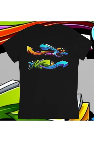 playbackmoda Owersize Ok Logo Sembol Tasarım Baskılı Tişört ürün görseli