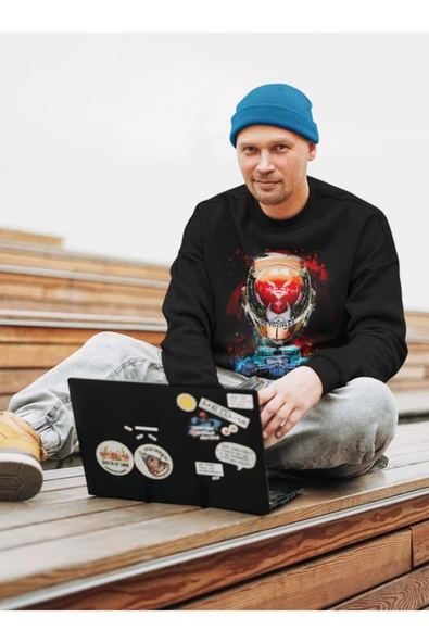playbackmoda Akiki Tasarım - Petronas Lewis Hamilton Formula 1 44 Dizayn ,siyah Sweatshirt Ak10122 - 2