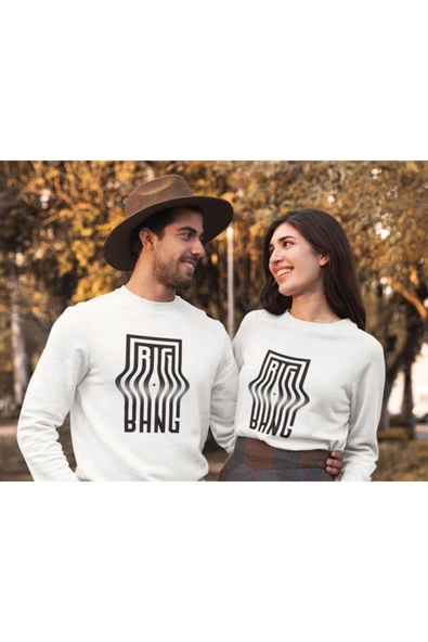 playbackmoda Akiki Tasarım Dual Yazı - Bıg-bang Büyük Patlama Sweatshirt - 2