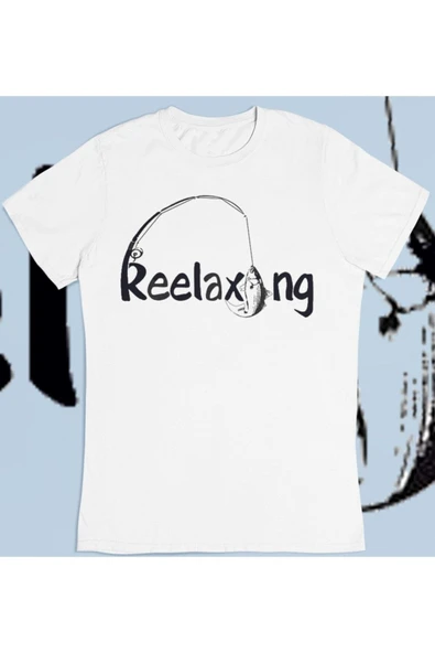 playbackmoda Owersize Balıkçılık Deniz Tasarım Baskılı Tişört ürün görseli