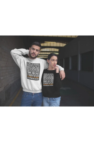 playbackmoda Akiki Tasarım Sportif Motivasyon Rutinden Uzak Dur 2 Sweatshirt - Resim 2