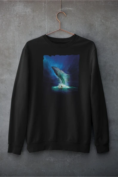 playbackmoda Dijital Sanat The Life Of Pi Harika Ilüstrasyon Sweatshirt ürün görseli