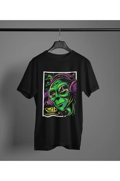 playbackmoda Owersize Tasarım Uzaylı Dc Baskılı Tişört ürün görseli