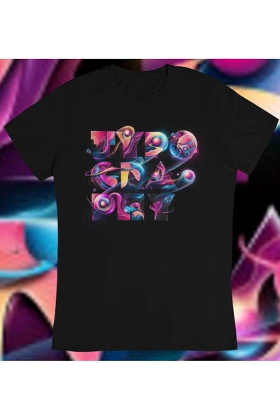 playbackmoda Owersize Play Yazı Tasarım Baskılı Tişört ürün görseli