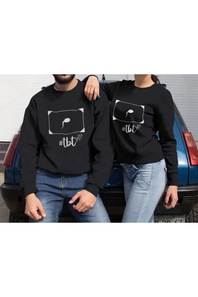 playbackmoda Akiki Tasarım - En Eski Fotoğrafım #tbt Siyah Sweatshirt Ak10200 - Resim 2