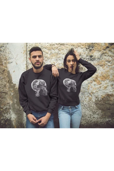 playbackmoda Akiki Tasarım Motorcu Düşüncesi Sweatshirt - Resim 2