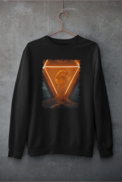 playbackmoda Akiki Tasarım Dijital Sanat Evrende Kim Var  Hangisi Sensin Ilüstrasyon Sweatshirt - 1