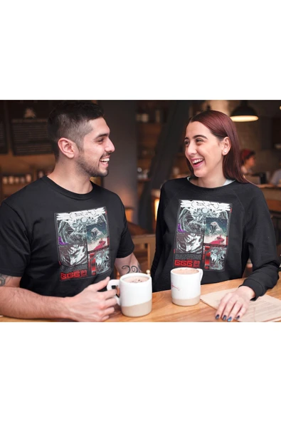 playbackmoda Akiki Tasarım, Berserk, Anime - Manga, Siyah Sweatshirt, M Beden - Resim 2