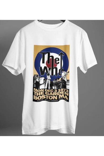 playbackmoda Owersize Tasarım Rock Poster The Who Baskılı Tişört ürün görseli