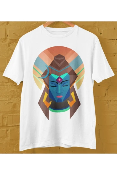 playbackmoda Owersize Kadın Ilüstrsyon Çizim Tasarım Baskılı Tişört - Resim 2