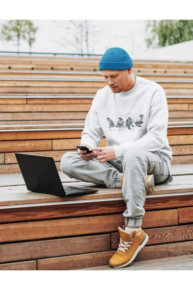 playbackmoda Akiki Tasarım Queen Grubu Benzersiz Ilüstrasyon 3 Sweatshirt - Resim 2