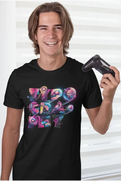 playbackmoda Owersize Play Yazı Tasarım Baskılı Tişört - Resim 2