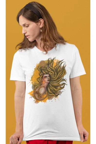 playbackmoda Owersize Kadın Ilüstrsyon Çizim Tasarım Baskılı Tişört - Resim 2