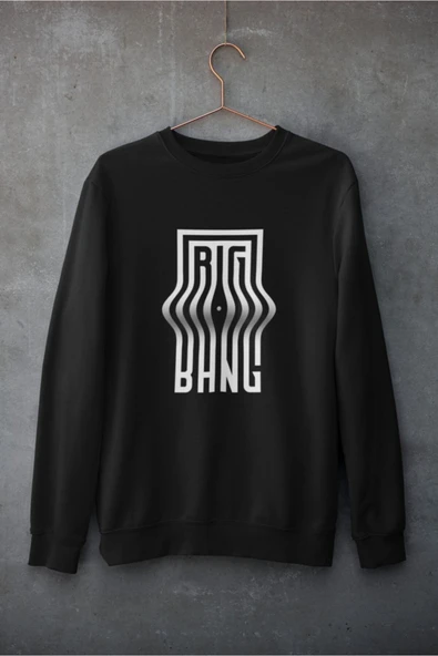 playbackmoda Akiki Tasarım Dual Yazı - Bıg-bang Büyük Patlama Sweatshirt