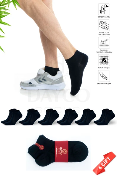 Premium Erkek Bambu Kışlık Patik Çorap Lacivert Renk - 20500 - 41-44