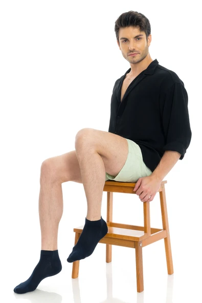 Premium Erkek Bambu Kışlık Patik Çorap Lacivert Renk - 20500 - 41-44 - 3