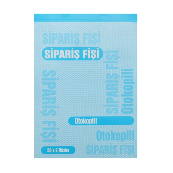 Gürmat Sipariş Fişi Otokopili 14x19 cm 50x2 Nüsha Kod:22