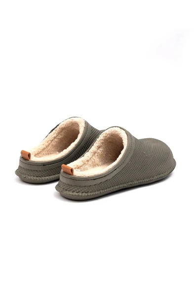 Gezer 12464 Eva İçi Kürklü Islak Zemin Erkek Kışlık Ev Bahçe Sokak İş Terliği - Resim 10