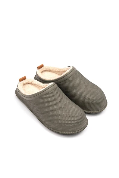 Gezer 12464 Eva İçi Kürklü Islak Zemin Erkek Kışlık Ev Bahçe Sokak İş Terliği - Resim 3