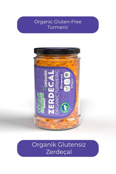 Ekoloji Market Organik Glutensiz Zerdeçal 100 gr / Organic Gluten-free Turmeric 100 gr
