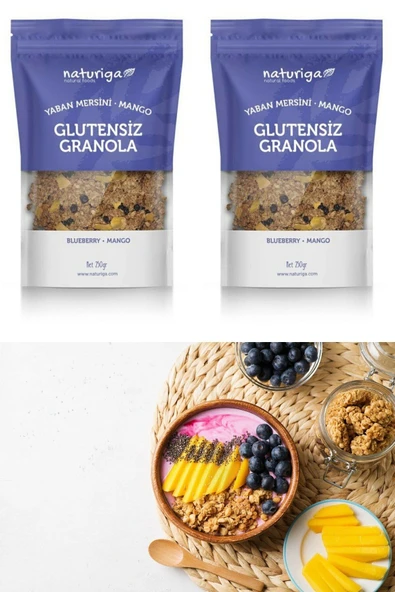 Naturiga Glutensiz Yaban Mersini & Mango Granola