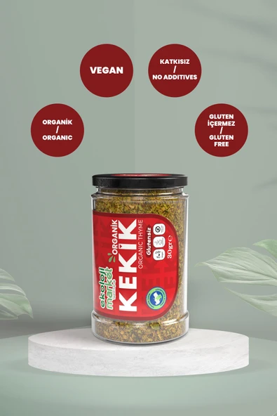 Ekoloji Market Organik Glutensiz Kekik 30 Gr x2 / Organic Gluten-Free Thyme 30 Gr x2 - Resim 3