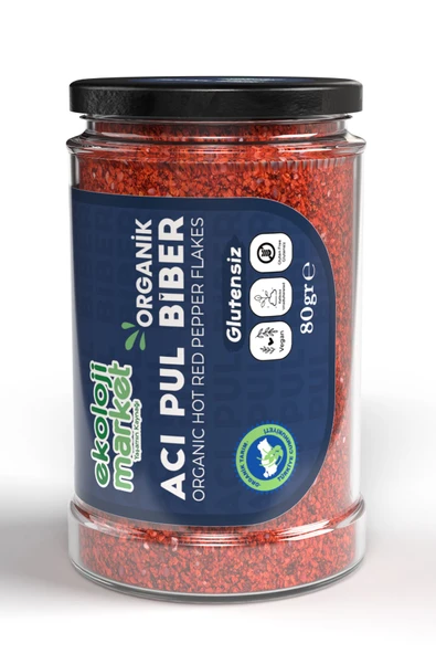 Ekoloji Market Organik Glütensiz Acı Pul Biber 80 gr - 4