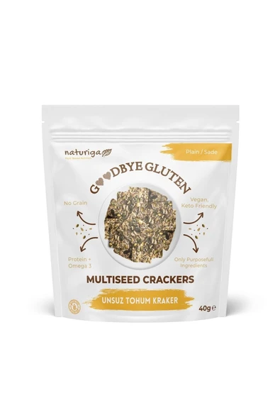 Naturiga Goodbye Gluten Unsuz Tohum Kraker Sade