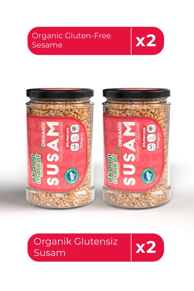 Ekoloji Market Organik Glutensiz Susam 100 Gr x2 / Organic Gluten-Free Sesame 100 Gr x2